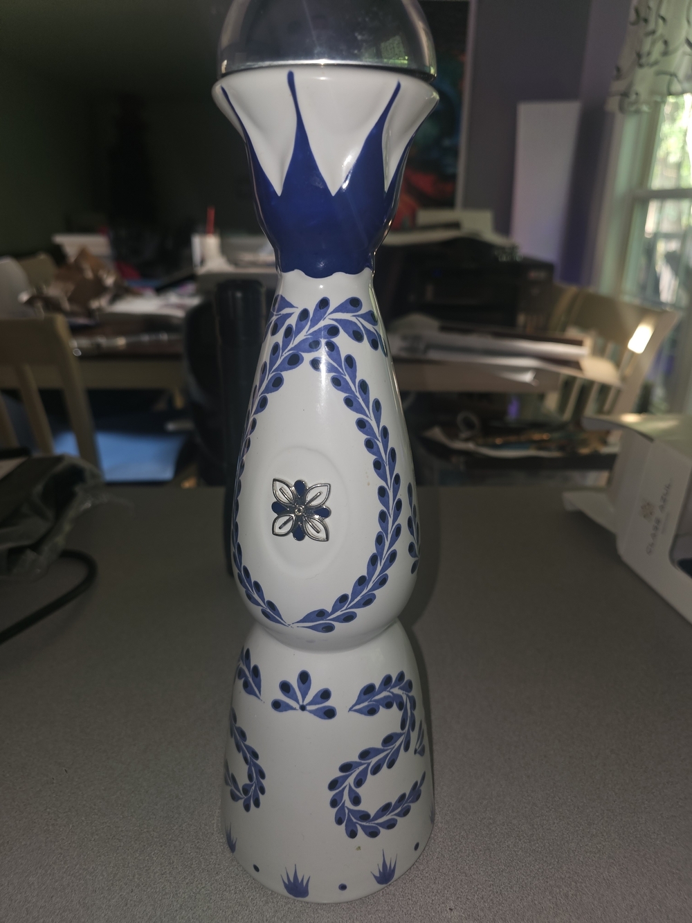 Clase Azul Blue & White Decorative Ceramic Bottle Vase - Picture 2 of 3